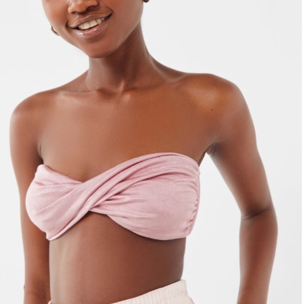 NEW Out From Under Twist-Front Bandeau Bra Top UO
